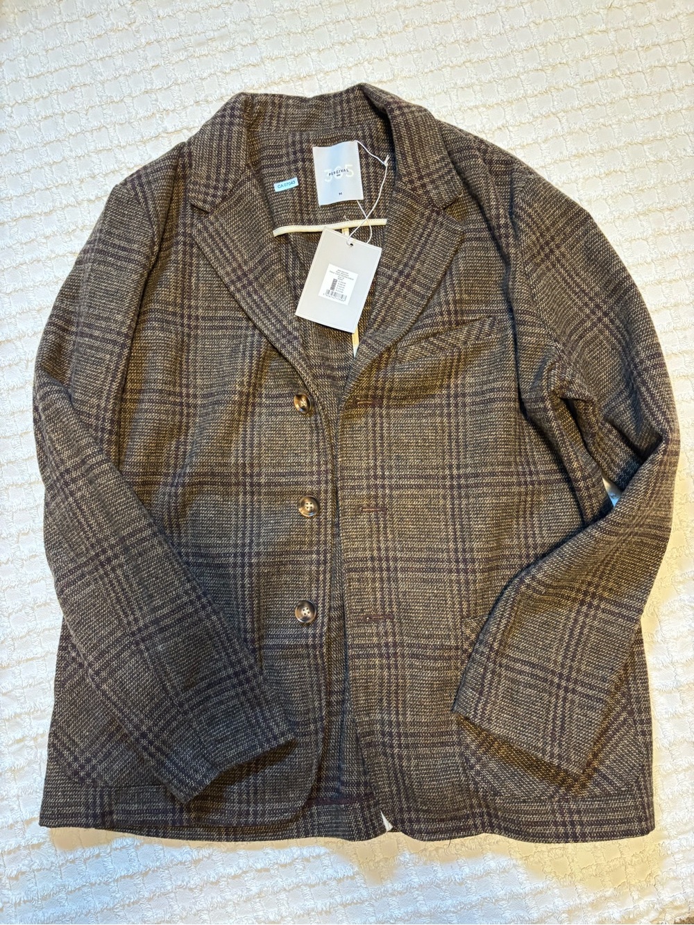 Percival Brooks Brown Check Jacket